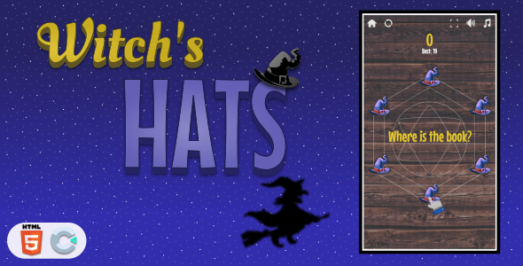 Witch\'s hats - HTML5 Casual game