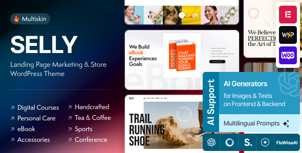 Selly - Promo Sales Landing Page WordPress Theme