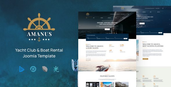Amanus | Yacht Charter Joomla 5 Template