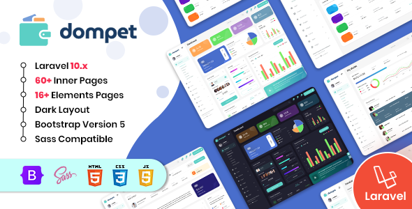 Dompet - Payment Laravel Admin Dashboard Template