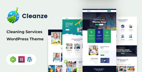 Cleanze - Cleaning Service WordPress Theme + RTL
