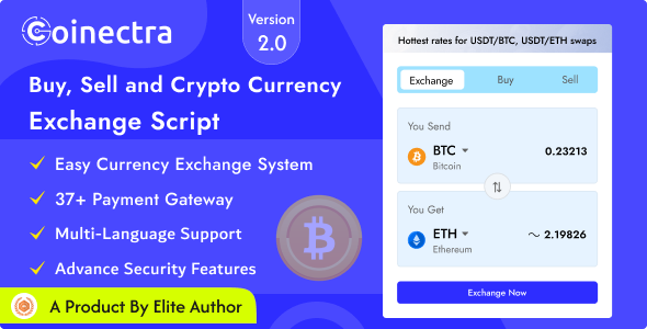 Coinectra - Buy, Sell, Staking and Crypto Currency Exchange Script