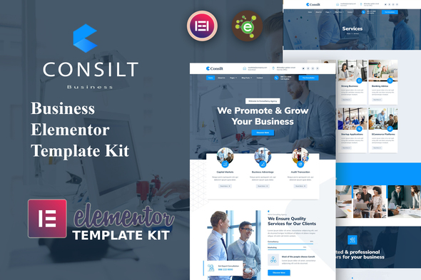 Consilt Business & Consulting Elementor Template Kit