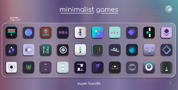 Minimalist Games Super Bundle 1 | HTML5 Construct Games