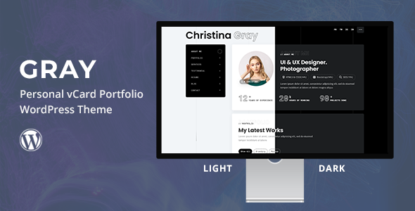 Gray - Personal Portfolio WordPress Theme NULLED