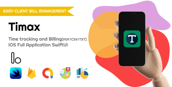 TIMAX - Time Tracking & Billing Full iOS Application Free