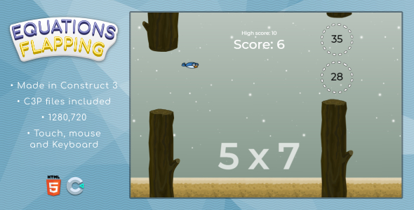 Equations Flapping - HTML5