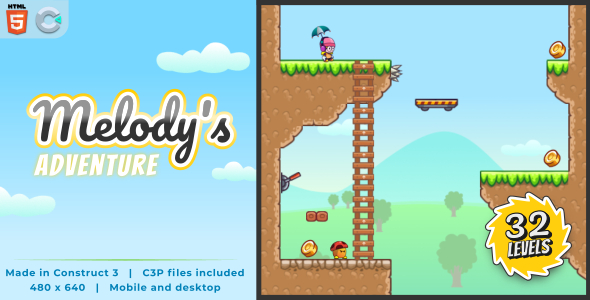 Melody\'s Adventure - HTML5 Platform game