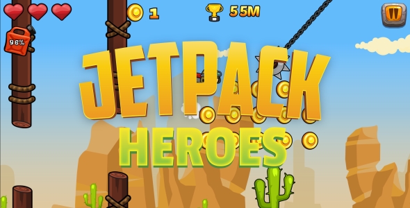 Jetpack Heroes - HTML5 Game