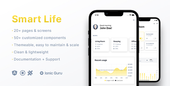 Smart Home - Device Control | Mobile App Template | Ionic 8 | Capacitor 7