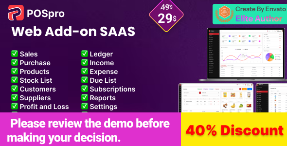 POS Pro - Advanced POS & Inventory Management System add-on | POS SaaS Solution