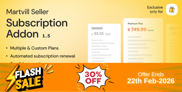 Martvill - Seller Subscription Add-on
