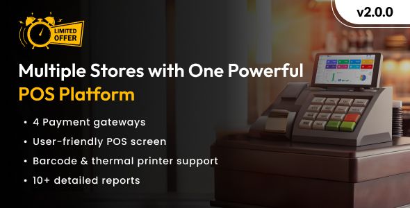 POS Saas for Multi Store / Outlets – Built on Laravel + React JS