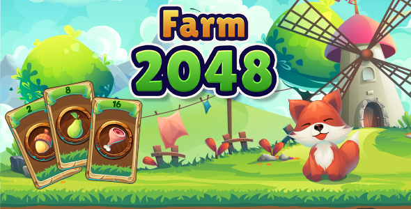 Farm 2048 HTML5 Game Screenshot