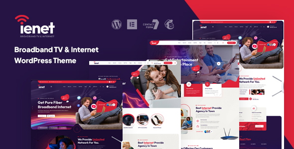 Ienet Broadband TV & Internet WordPress Theme Preview
