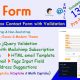 Hello Form – PHP Working Ajax Contact Form with Validation