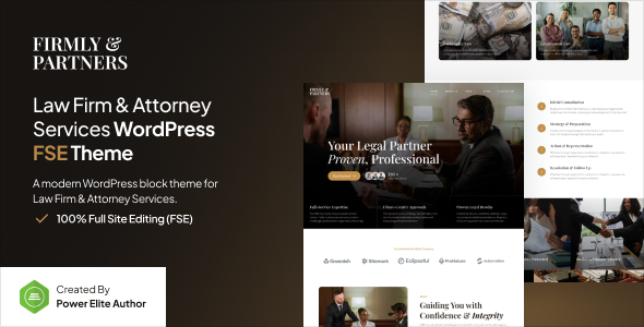 Firmly – Lawyer & Attorney Gutenverse FSE WordPress Theme Preview
