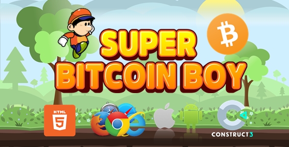 Super Bitcoin Boy - Crypto Game - Bitcoin Game - Platform Game - HTML5/Desktop/Mobile (C3p)