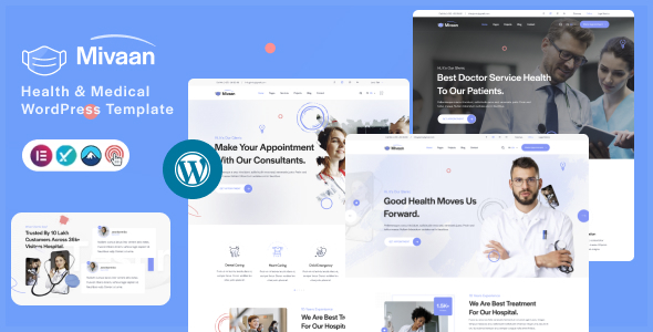Mivaan - Health & Medical WordPress Theme Preview