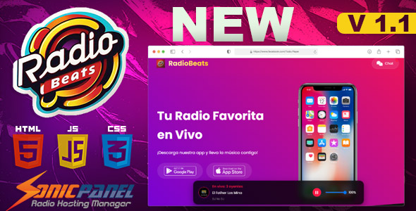 Radio Beats - Todo Players HTML5 ShoutCast, Icecast