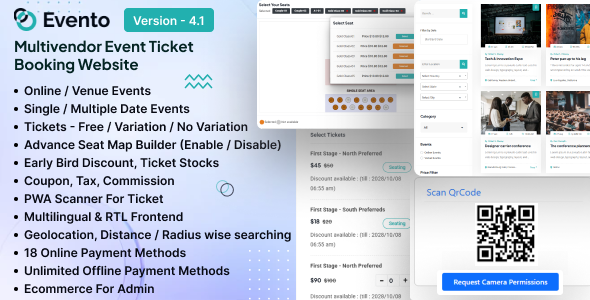 Evento - Event Ticket Booking Marketplace Website