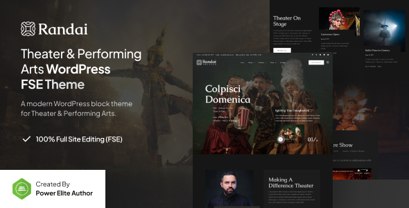Randai – Theater Entertainment & Performing Arts Gutenverse FSE WordPress Theme