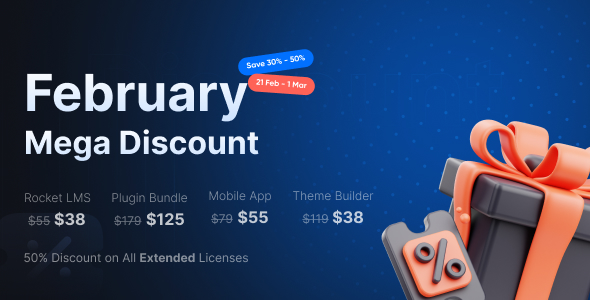 Rocket LMS Theme and Landing Page Builder