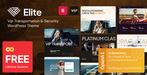 Elite - Vip Private Transportation & Chauffeur Service WordPress Theme