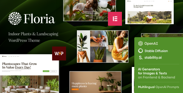 Floria — Flowers, Gardening & Landscaping WordPress Theme
