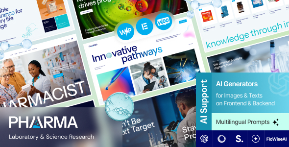 Pharma - Laboratory & Science Research WordPress Theme