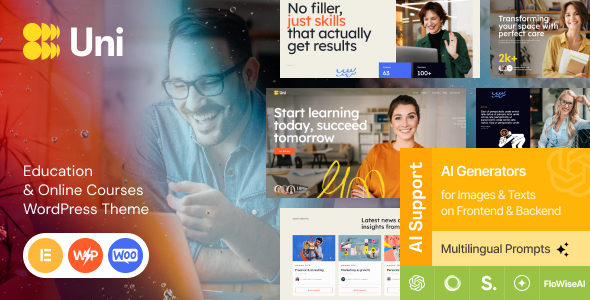 Uni - College School & Online Courses WordPress Theme