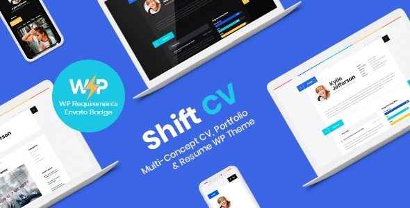 ShiftCV - Blog \\ Resume \\ Portfolio \\ WordPress Theme