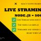 Live streaming App Backend Node.js – socket.io