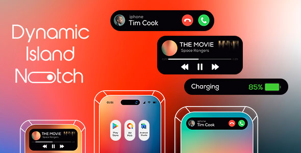 Dynamic Island Notch - Dynamic Notch - Notify Island - iOS 16 Notch Pro - iPhone 14 Notch