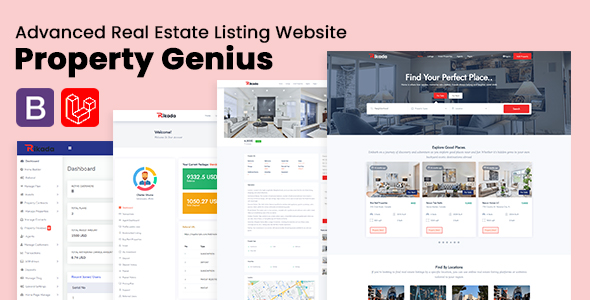 Property Genius - Advanced Real Estate Listing Website Screenshot