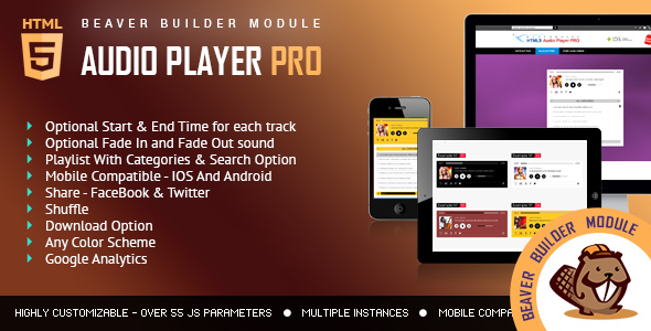 Audio Player PRO - Beaver Builder Module