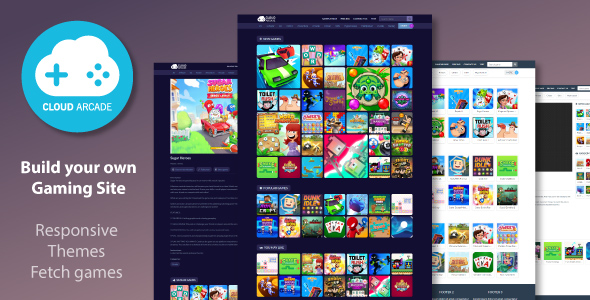 CloudArcade - HTML5 / Web Game Portal CMS Screenshot