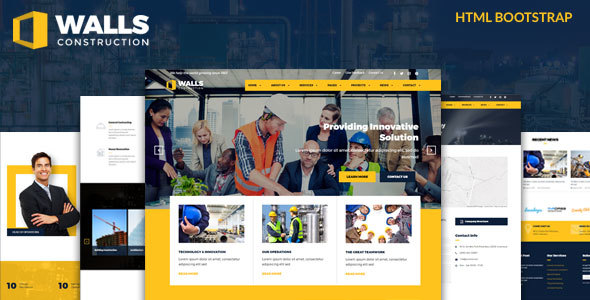 Walls - Construction HTML Template