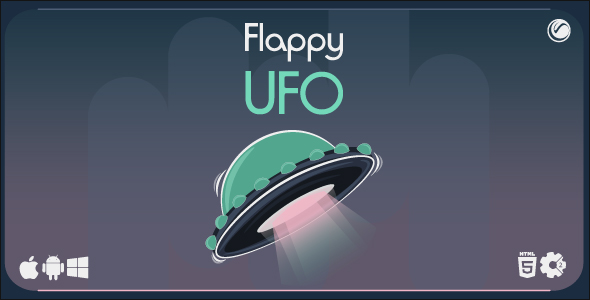 Flappy UFO - HTML5 Game Template