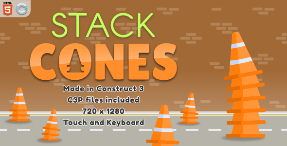Stack cones - HTML5 Casual Game