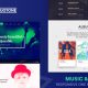 Music & Band Responsive Website Template – Duotone