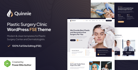 Quinnie – Plastic Surgery Clinic Gutenvese FSE WordPress Block Theme