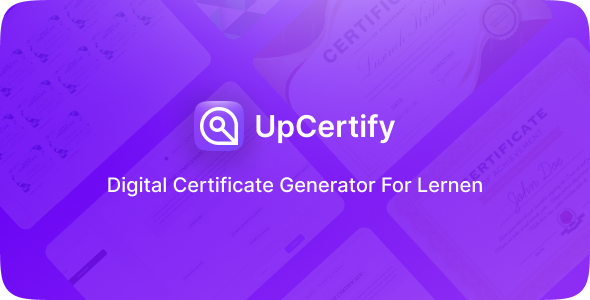 Upcertify – Laravel Digital Certificate Generator Addon