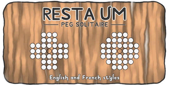 Resta Um (Peg Solitaire Puzzle) &ndash; HTML5 Board game