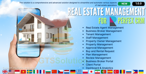 Real Estate Management module for Perfex CRM Screenshot