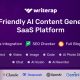 Writerap – AI Content Generator with SEO Optimizer SaaS Application