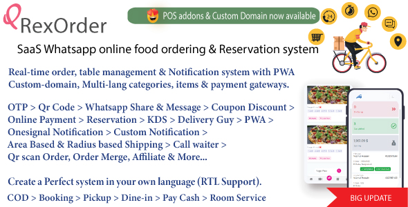 QrexOrder - Restaurant QR Menu - WhatsApp Ordering & Reservation SaaS Platform 2 QrexOrder - Restaurant QR Menu - WhatsApp Ordering & Reservation SaaS Platform