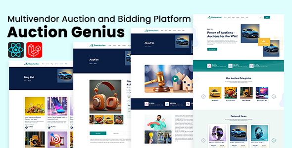Auction Genius - Multivendor Auction and Bidding Platform