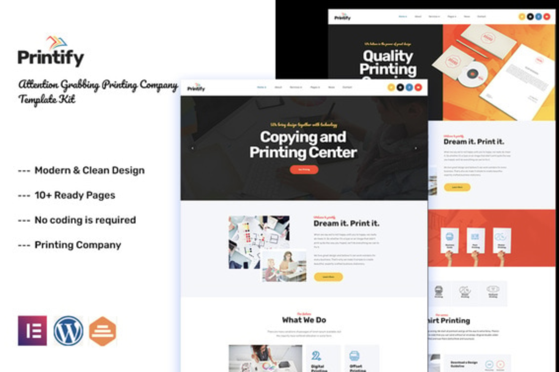 Printify - Printing Company Elementor Template Kit 2 Printify - Printing Company Elementor Template Kit