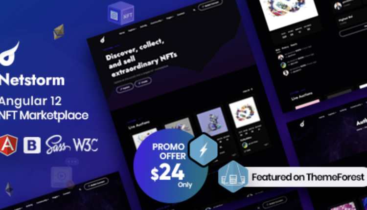 Netstorm - Angular 14 NFT Marketplace